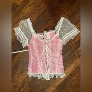 Pink XL Corset Top